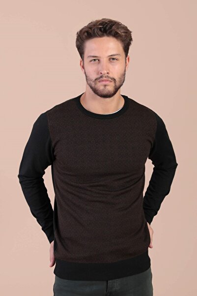 Ferraro Crew Neck Superfine Wool Sweater - Black