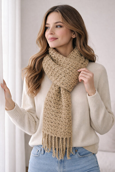 sifu tekstil Kadın Mor Renkli Yumuşak Dokulu Kışlık Şal – Kışlık Şık Atkı