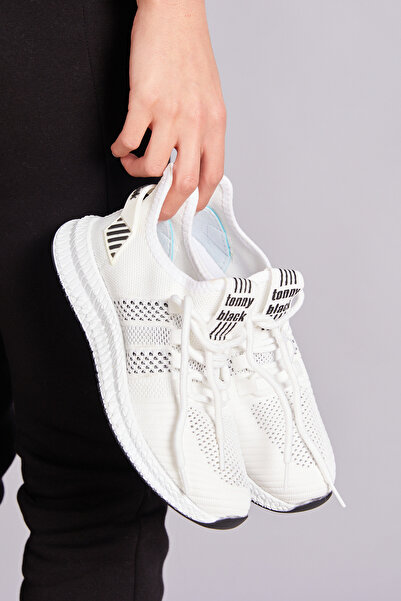 Tonny Black حذاء رياضي أبيض للجنسين Tbıdl