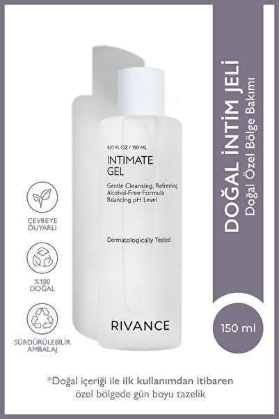 Rivance İntim Yıkama Jeli, pH 4.5 Sülfatsız Hassas Bölge İçin Özel Temizlik J...