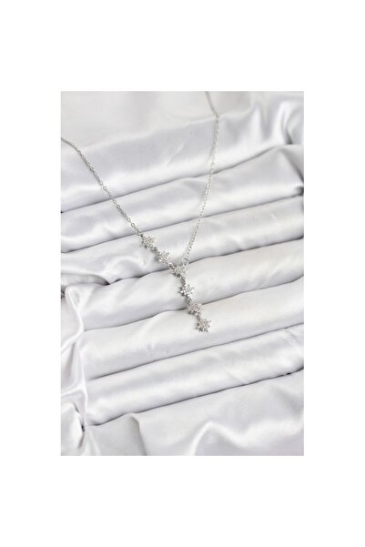 Skygo 316L Steel Chain Silver Color Polar Star Model Women's Necklace - Tj-Bk...