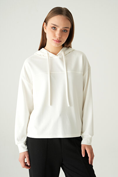 Rays 8308A Stripe Detail Tunic Ecru