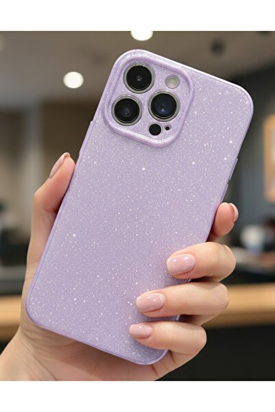 halkhouse iPhone 13 Pro Kılıf Premium Simli Göz Alıcı Darbe Emici Kamera Koru...