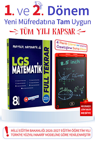 Partikül Matematik 8. Sınıf ile LGS Matematik FULL Tekrar | Video Çözümlü | M...