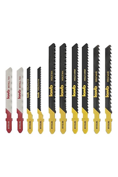 Genel Markalar CLZ202 Kwb 617220 Dekupaj Testere Seti 10 Parça