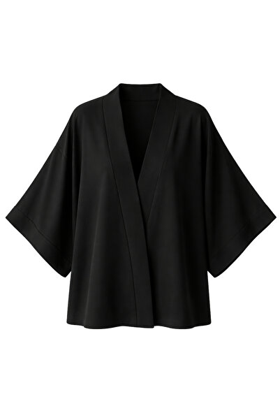 Retrobird Mini Kimono Design - Pantofi de damă de culoare neagră