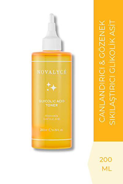 Novalyce Glikolik Asit Tonik Cilt Yenileyici ve Gözenek Sıkılaştırıcı Tüm Cil...
