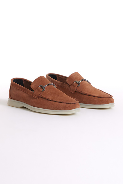 Tonny Black Ανδρικό καστόρι από γνήσιο δέρμα Loafer με αγκράφα στο μπροστινό ...