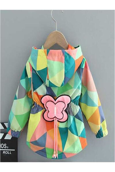 İPEK KİDS Kelebek Trençkot Yağmurluk Ceket