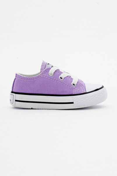 Tonny Black Çocuk Unisex Lila Rahat Kalıp Bağcıklı Sneaker