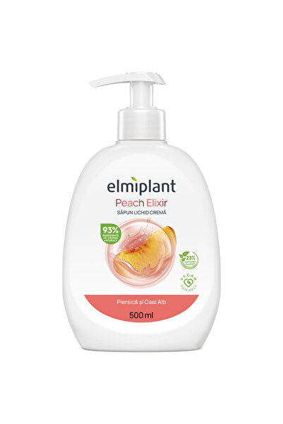 ELMIPLANT Sapun lichid crema Piersica si Ceai Alb, Elmiplant, 500 ml