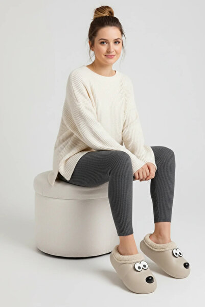 GEZER Дамски зимни домашни пантофи с подплата от флис, подходящи за вътрешна ...