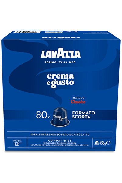 LavAzza Capsule de cafea Crema & Gusto, compatibile cu Nespresso, 80 x 5,7 g