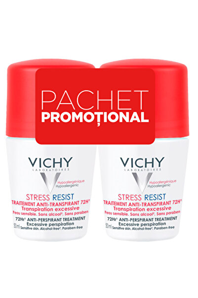 Vichy Set deodorant antiperspirant roll-on pentru transpirație excesivă Vichy...