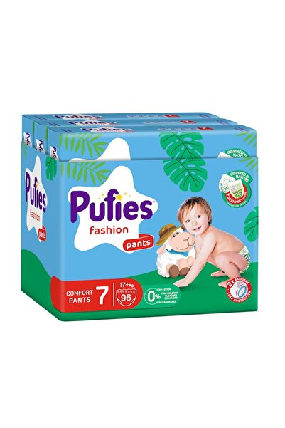 Pufies Fashion & Nature Pull-up Diapers, Size 7 (17+ kg), 96 pcs, Maxi Pack x3