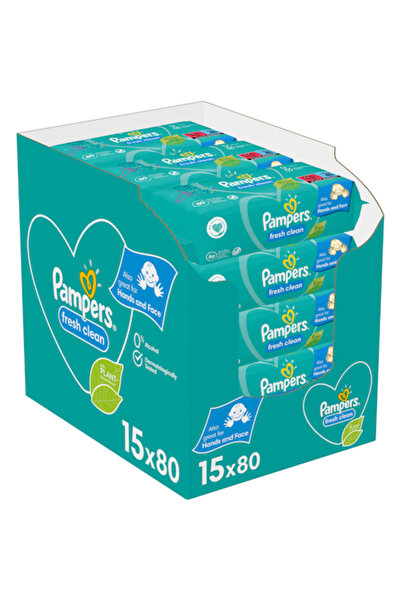 Pampers Șervețele umede Fresh Clean, pachete de 15 x 80, 1200 buc.