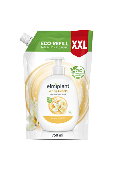 ELMIPLANT Rezerva sapun lichid crema Iasomie & Vanilie, Elmiplant, 750 ml