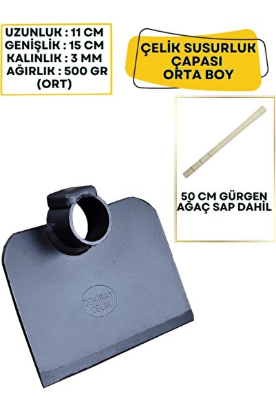 Macrostar Çelik Orta Boy Susurluk Çapa Yarık Açma ve Ot Temizleme Çapası Kazm...