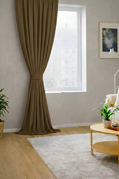 NS Ehli Tacir Țesătură catifelată maro Extrafor Gather New Season Single Wing...