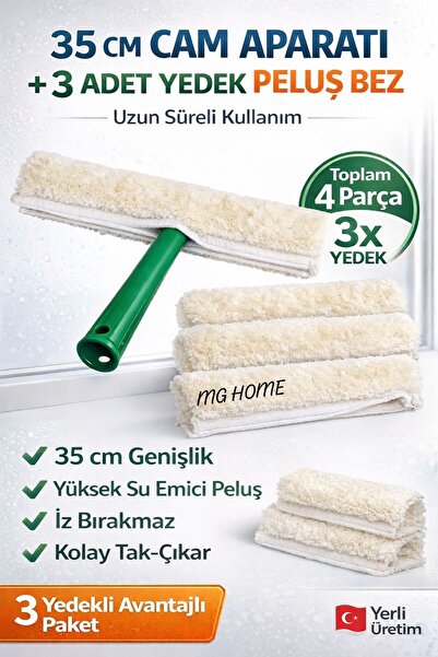 VENON 3 Yedek Bez ❤️ 1 Adet 35 Cm Aparat ❤️ Mikrofiber Peluş Ve Aparatı Cam K...