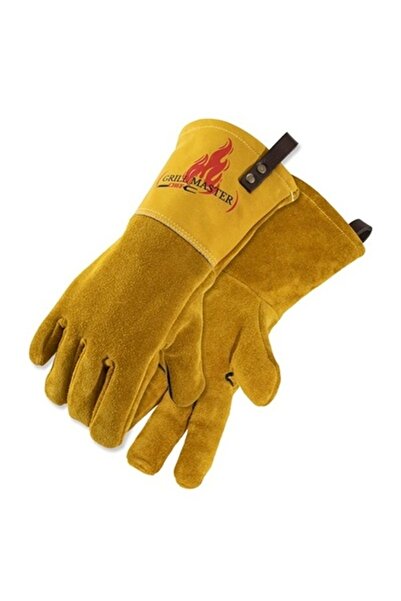 O.M.D Grill Master Profesyonel BBQ Eldiveni - Deri Mangal Eldiveni ve Fırın E...