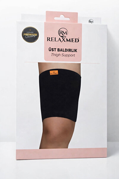 RMRELAXMED Üst Baldırlık Cırtlı Siyah Standart