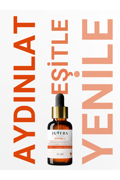 JUVERA Cosmeceuticals Vitamin C Cilt Tonu Dengeleyici ve Aydınlatıcı Serum 30 ml