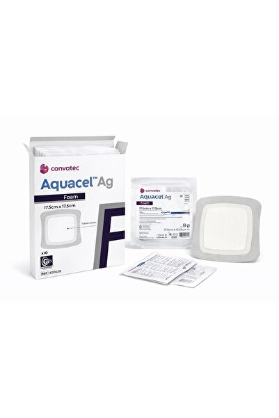 Convatec Aquacel Foam Ag Gümüş İçeren Köpük Yara Örtüsü 17,5 x 17,5 cm