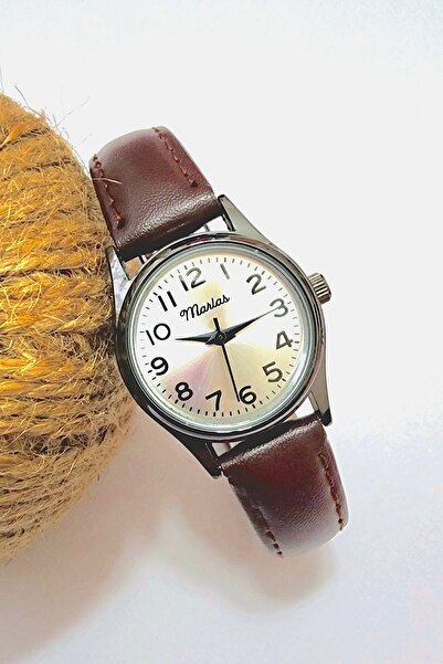 Marlas ساعة يد نسائية ريترو تصميم عتيق تصميم كلاسيكي حافظة سوداء تصميم بسيط م...