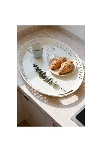 Vivenda صينية تقديم وتقديم معدنية بيضاوية، صينية كبيرة، صينية شاي وقهوة باللو...