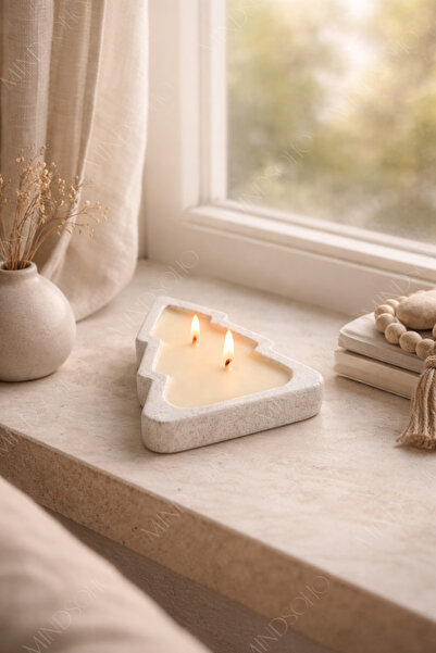 mindsoho Dekoratif Yılbaşı Temalı Mum Yeni Yıl Temalı Yasemin Kokulu Doğal So...