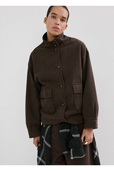 MANGO Woman Oversize cepli denim parka