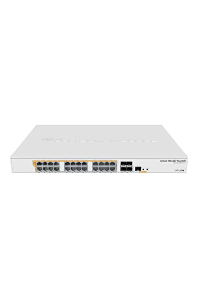 MIKROTIK Switch de administrare 24 ieșiri Gigabit PoE+ 450W, 4 SFP+ 10Gbps - ...