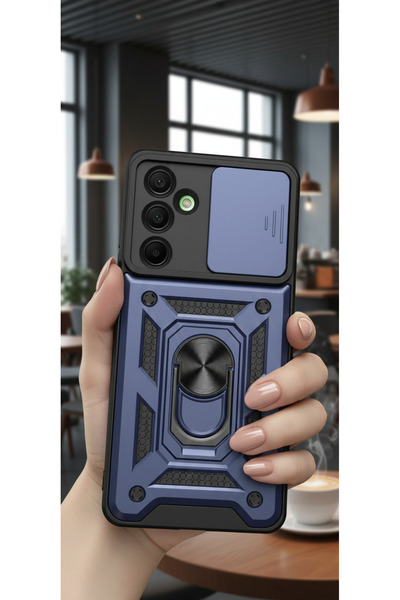 TechTrove حافظة سامسونج جالاكسي A16 مع حامل مغناطيسي وغطاء حماية للكاميرا الم...