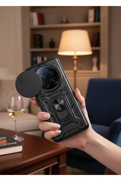 Roketcim غطاء حماية مغناطيسي لهاتف تكنو كامون 40 بريمير 5G مع حامل وحماية للك...