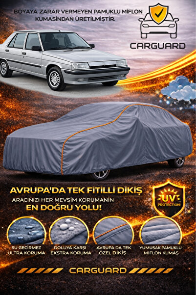 CarGuard غطاء سيارة فاخر متوافق مع رينو برويدبودي، مصنوع من قماش الميفلون المضلع