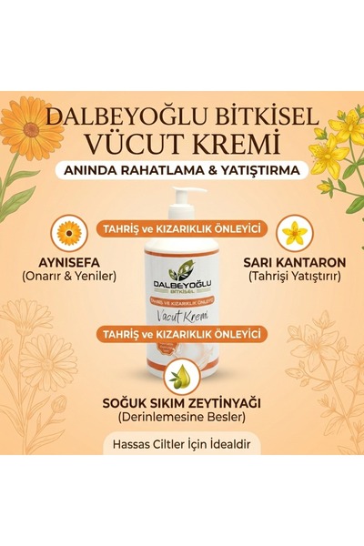 Dalbeyoğlu Bitkisel Dalbeyoğlu Tahriş Ve Kızarıklık Önleyici Kabin Boy Vücut ...