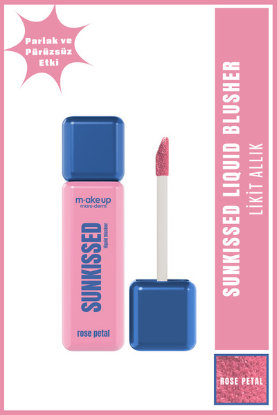 Maru.Derm make up maruderm Yoğun Pigmentli Likit Allık – Liquid Blush Rose Petal