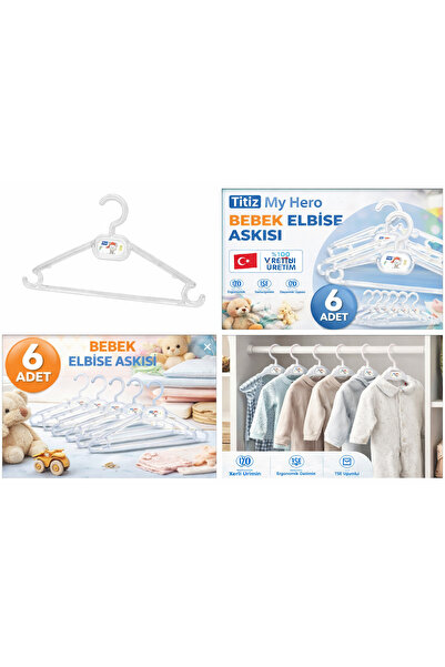 direkstoktan حزام أطفال تيتيز ماي هيرو، لون أبيض، عبوة من 6 قطع