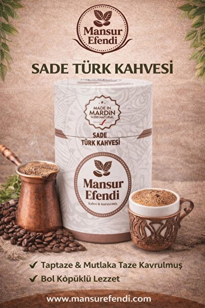 Mansur Efendi Mardin Sade Türk Kahvesi 400 gr