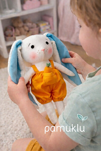 CAPELLA TOYS Oyuncak Bebek El Yapımı %100 Pamuk Bez Bebek Tavşan Tafi Oyun ve...