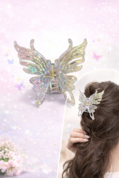 OEM Agrafă de păr fantezie, stil zână, 10 cm, transparentă