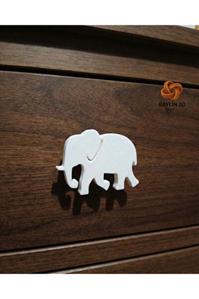 Baylin3D Elephant-Style Cabinet Handle - Modern and Stylish - Single (3cm Scr...