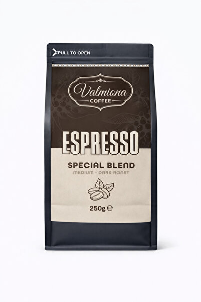 Valmiona Espresso Coffee Beans 250g – Medium Dark Roast Special Blend