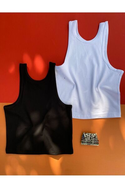 VicTroy Бавовняні 2 штуки чорно-білого кольору з коміром-стійкою