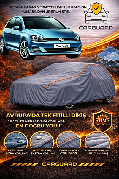 CarGuard Volkswagen Golf 7 Uyumlu Pro Fitilli Miflonlu Araba Brandası