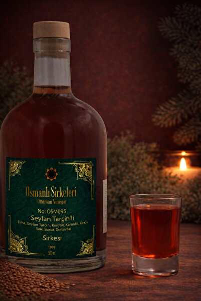 osmanlı sirkeleri OSM 095 SEYLAN TARÇIN’LI (Elma, Seylan Tarçın Kimyon Karanﬁ...