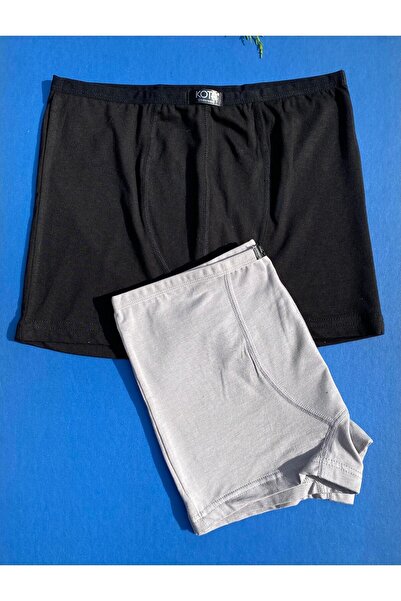 VicTroy Țesătură modală, 2 bucăți țesătură cu talie subțire îndoită, Boxeri p...