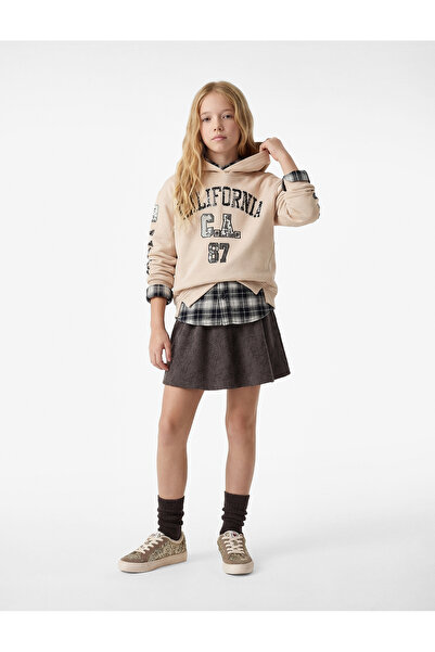 Koton Pamuk Paket dugih rukava sa šljokicama Čupkani materijal Dukserica sa k...