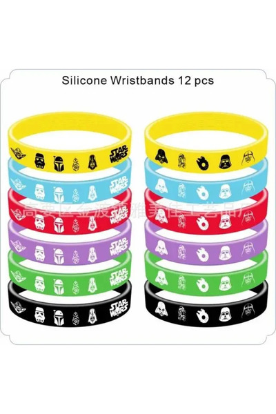 Star Wars 12 قطعة من أساور يودا الرياضية للأطفال، مصنوعة من السيليكون، ألعاب ...